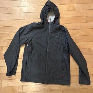 Eddie Bauer Mens Hooded Rain Jacket Windbreaker Sz Large Tall